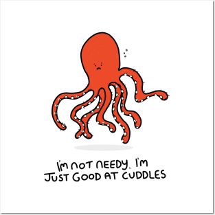 Grumpy Octopus Posters and Art